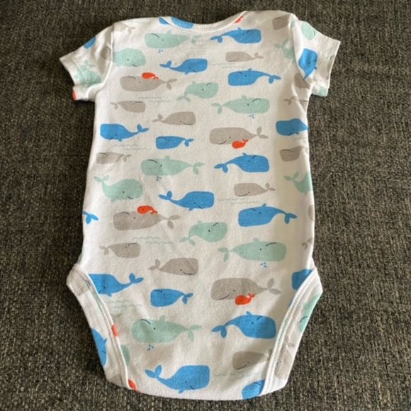 Carter's Baby Onesie with Whales 3M - Picture 2 of 4